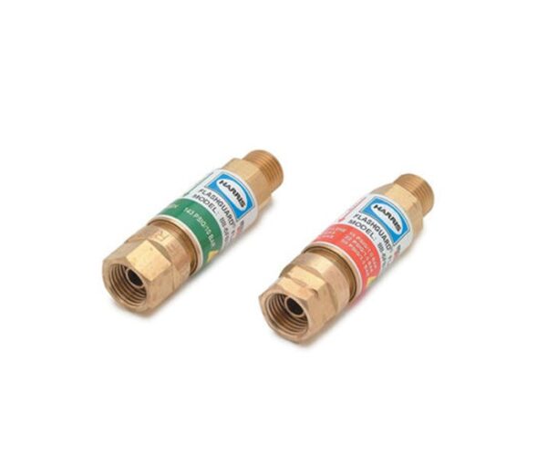 431714448 351972487838102 7010055133883724612 n 38 Harris® Flash-Guard® 88-5 FBT (R&L) 9/16″ – 18 Torch Flashback Arrestor w/ Check Valve #4302202