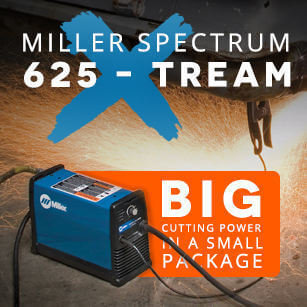 643 squareIMG Miller SPECTRUM 625 X-TREME 12FT XT40 TORCH, X-CASE Part#907579