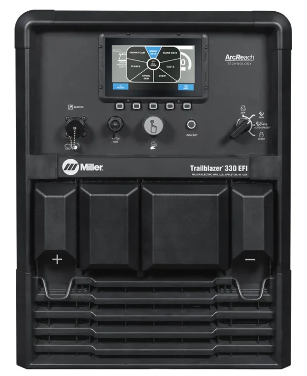 907824left 2c75f4b7 e84a 42cd 95b6 02a5c1c12c81 1500x 1 Miller Trailblazer 330 EFI w/Excel Power, Charger & WIC 907832004