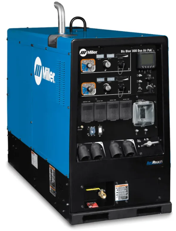907859back 1bd13d83 bcef 4c91 9fc9 7607662bb83d 1500x 25 Miller Big Blue 800 Duo Air Pak (Deutz) Diesel Welder w/ArcReach