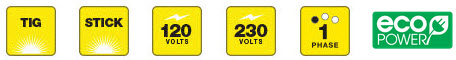 esabtigstickicon ESAB Rogue ET 200iP PRO TIG Welder 0700500073
